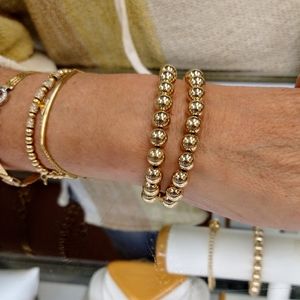8mm beaded GF stretch bracelets
